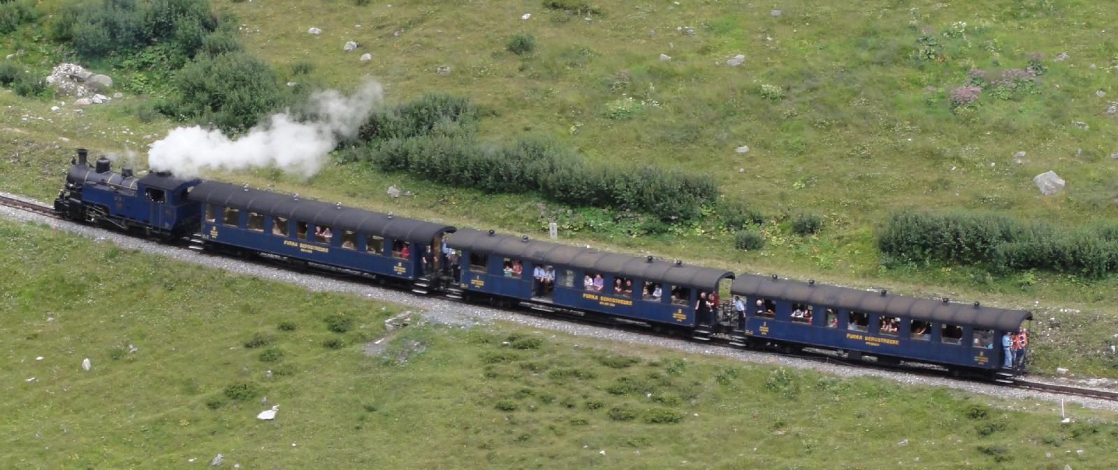 Furka-Bergstrecke Dampfbahn